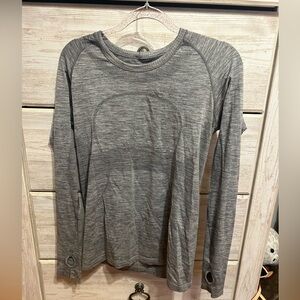 Grey Lululemon Swift Long Sleeve